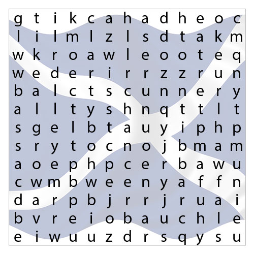 Scottish Insult Word Search