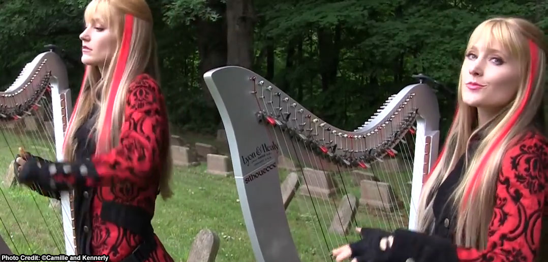 Screen Cap from The harp Twins Trooper Video Screen Cap from The harp Twins Trooper Video